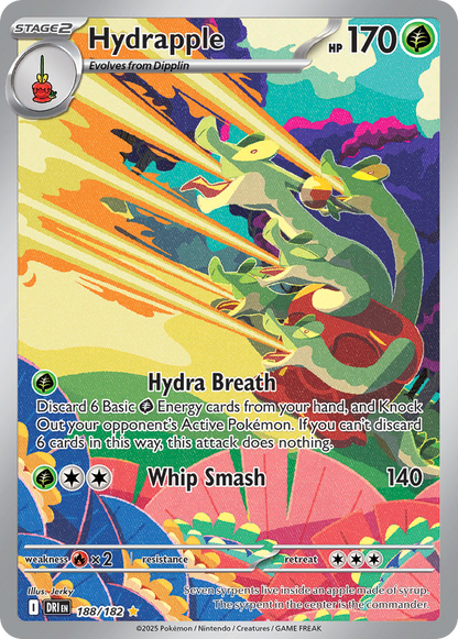 Hydrapple 188/182 Illustration Rare Destined Rivals Pokemon