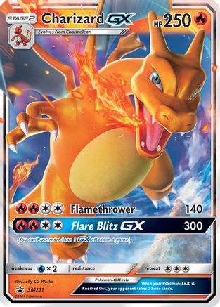 Charizard GX - SM211 Holo Promo Sun & Moon Promo Pokemon