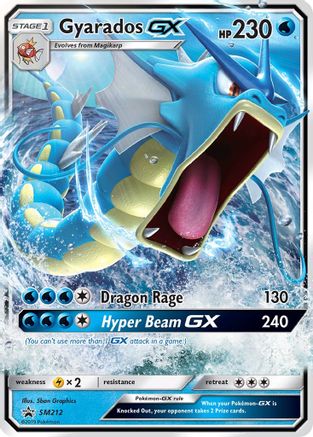 Gyarados GX - SM212 Holo Promo Sun & Moon Promo Pokemon
