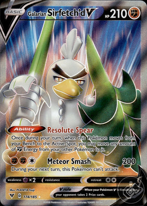 Galarian Sirfetch'd V 174/185 Ultra Rare Vivid Voltage Pokemon