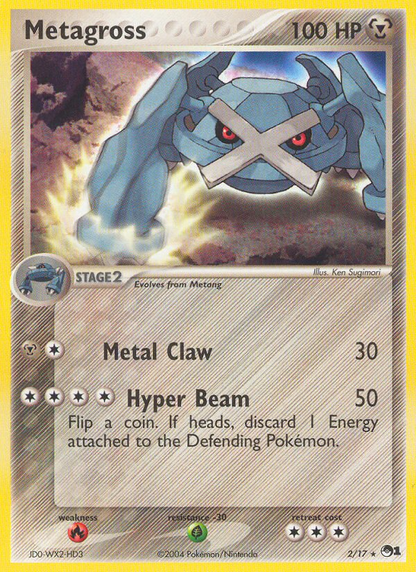 Metagross 2/17 Rare POP Series 1 Pokemon