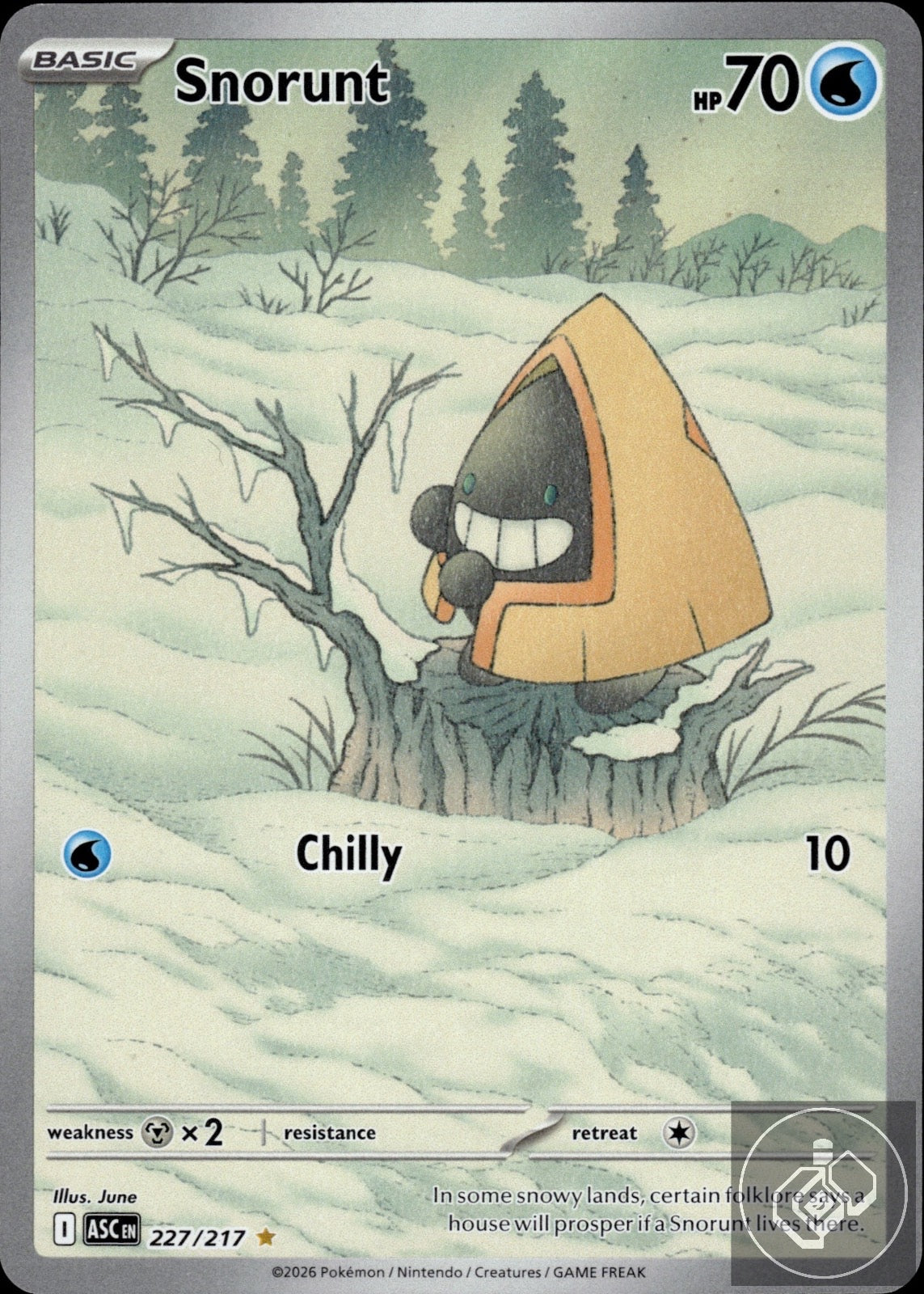Snorunt 227/217 Illustration Rare Ascended Heroes Pokemon