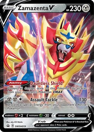 Zamazenta V SWSH019 Holo Promo Sword & Shield Promo Pokemon