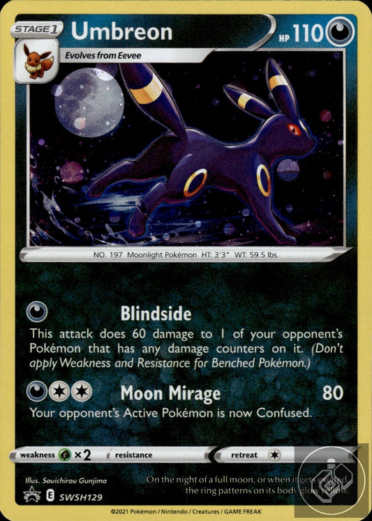 Umbreon SWSH129 Holo Promo Sword & Shield Promo Pokemon