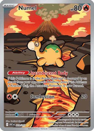 Numel 223/217 Illustration Rare Ascended Heroes Pokemon