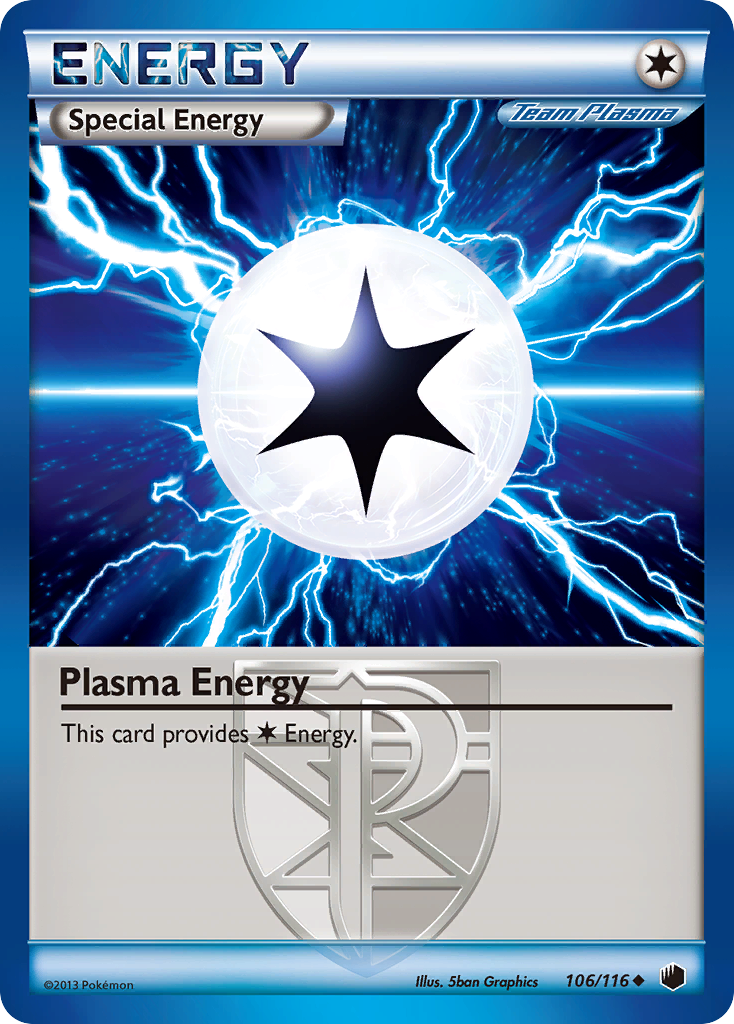 Plasma Energy 106/116 Uncommon Plasma Freeze Pokemon Reverse Holo