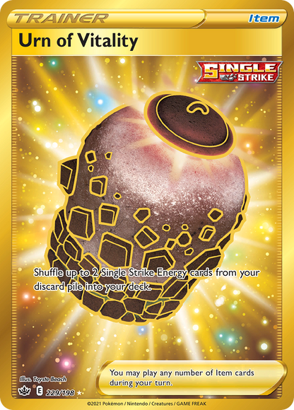 Urn of Vitality 229/198 Secret Rare Chilling Reign Pokemon