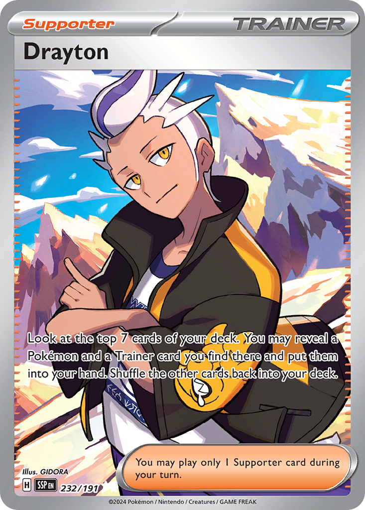 Drayton 232/191 Ultra Rare Surging Sparks Pokemon