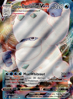 Galarian Darmanitan VMAX 037/185 Holo VMAX Rare Vivid Voltage Pokemon