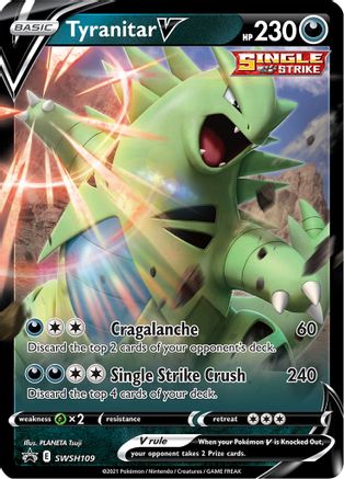 Tyranitar V SWSH109 Holo Promo Sword & Shield Promo Pokemon Holo