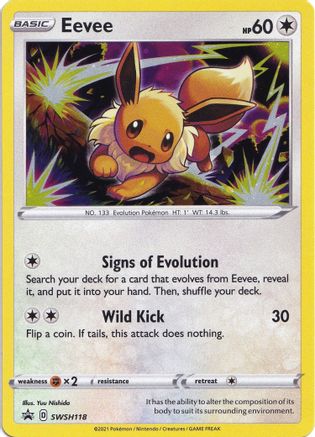 Eevee SWSH118 Holo Promo Sword & Shield Promo Pokemon