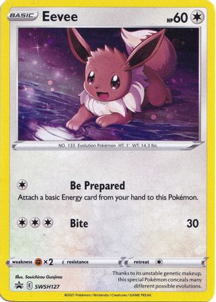 Eevee SWSH127 Holo Promo Sword & Shield Promo Pokemon