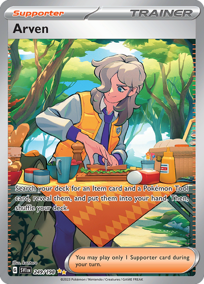Arven 249/198 Special Illustration Rare Scarlet & Violet Pokemon