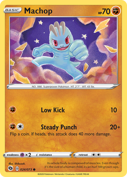Machop 024/073 Common Champion's Path Pokemon
