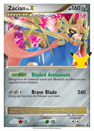 Zacian LV. X SWSH135 Holo Promo Sword & Shield Promo Pokemon