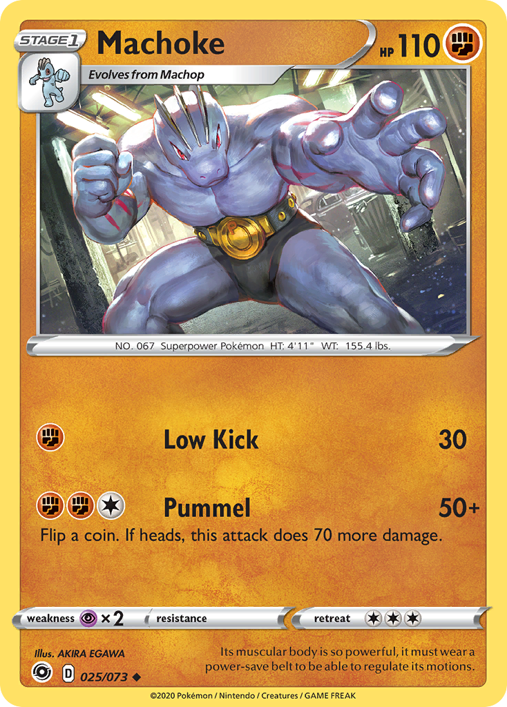 Machoke 025/073 Uncommon Champion's Path Pokemon