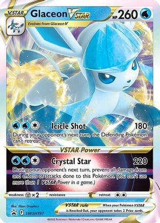 Glaceon VSTAR SWSH197 Holo Promo Sword & Shield Promo Pokemon