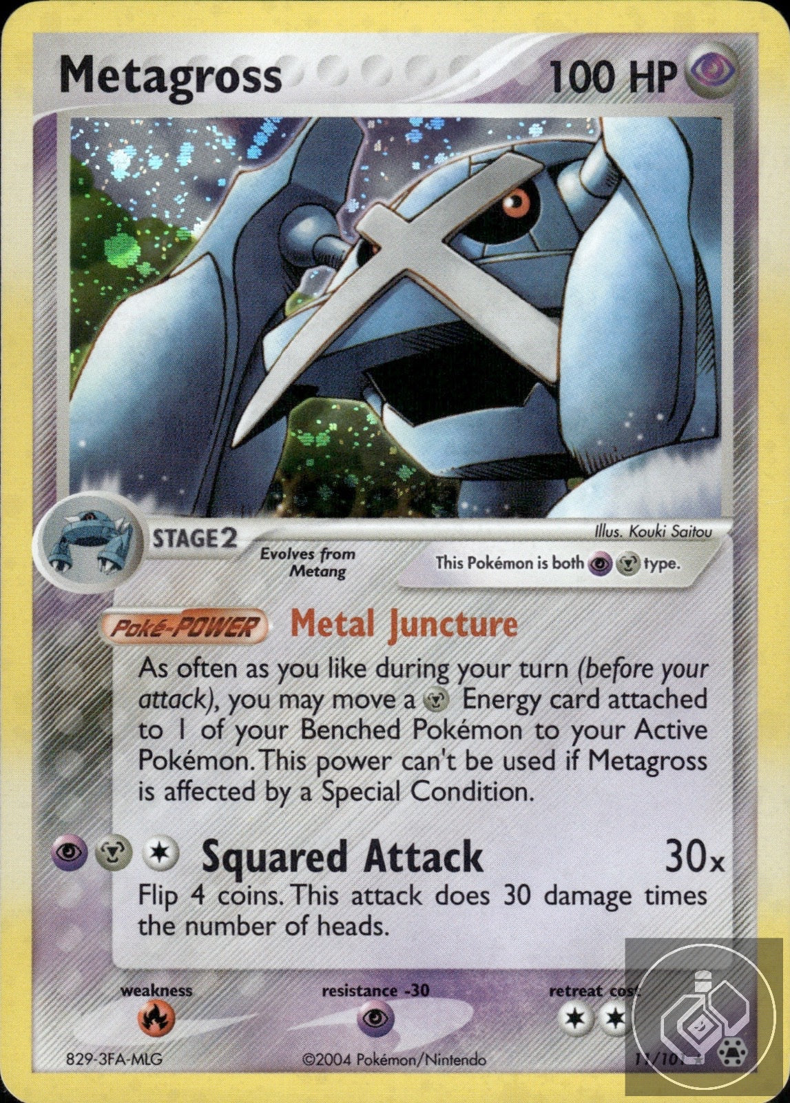 Metagross 11/101 Holo Rare Hidden Legends Pokemon Holo