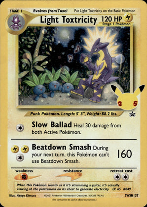 Light Toxtricity SWSH137 Holo Promo Sword & Shield Promo Pokemon