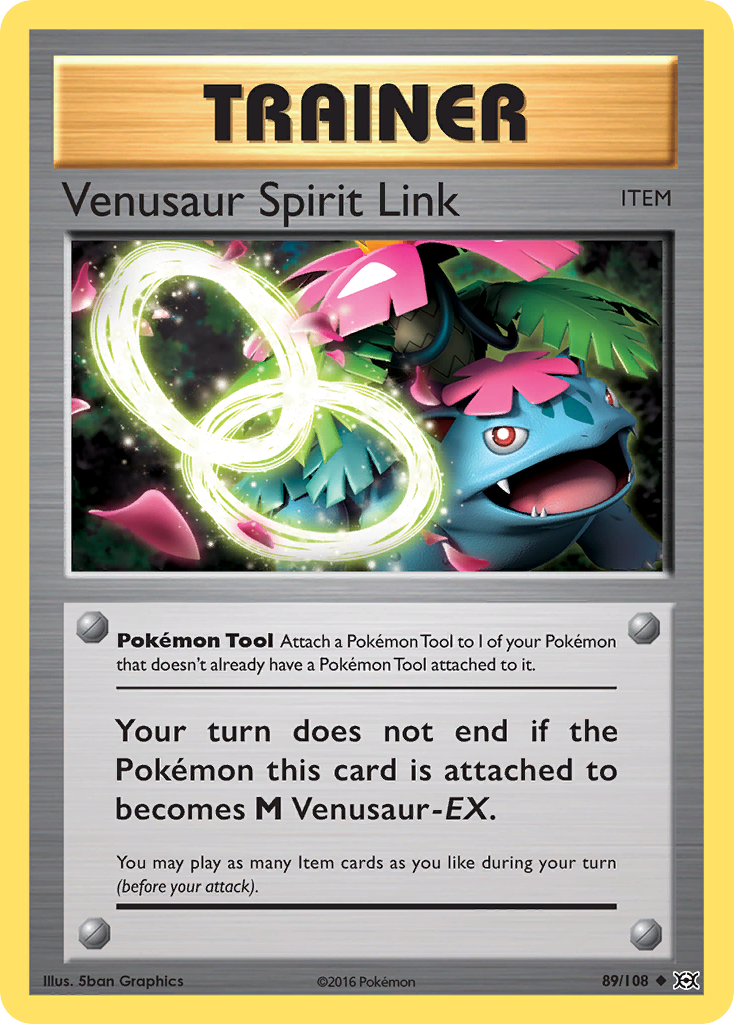 Venusaur Spirit Link 89/108 Uncommon Evolutions Pokemon Reverse Holo