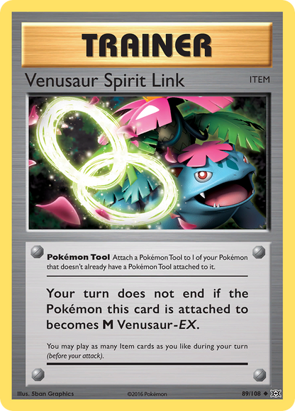 Venusaur Spirit Link 89/108 Uncommon Evolutions Pokemon Reverse Holo