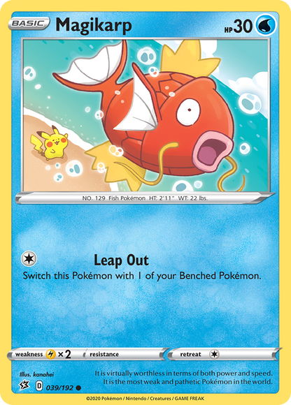 Magikarp 039/192 Common Rebel Clash Pokemon