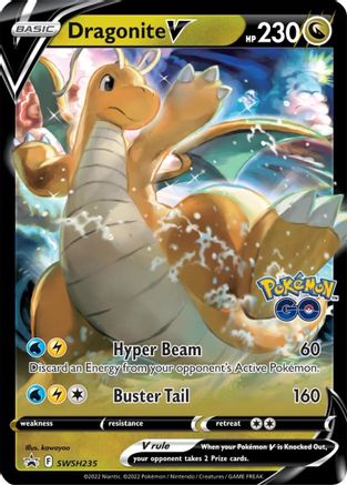 Dragonite V SWSH235 Holo Promo Sword & Shield Promo Pokemon Holo