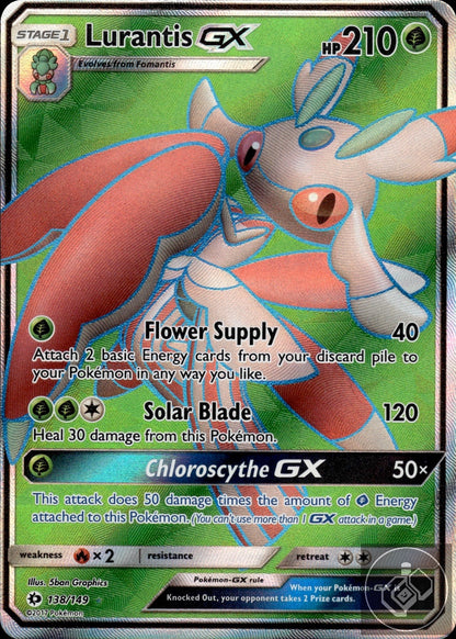 Lurantis GX (Full Art) 138/149 Holo Ultra Rare SM Base Set Pokemon