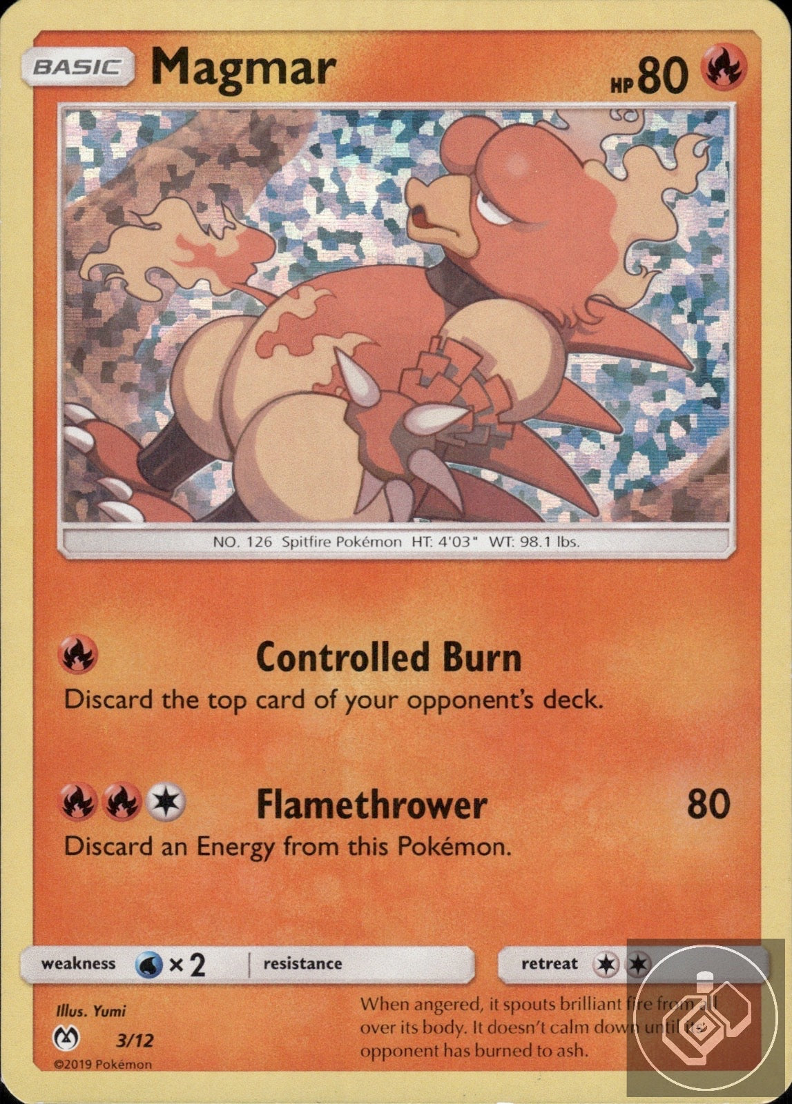 Magmar 18/156 Common Ultra Prism Pokemon