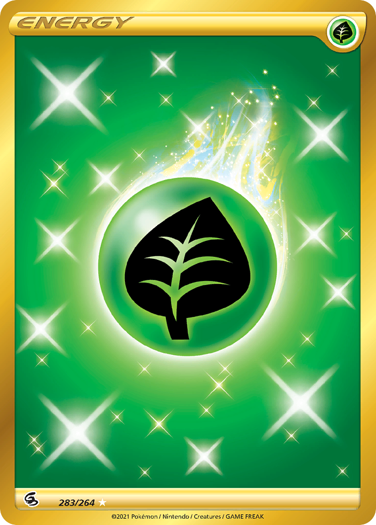 Grass Energy 283/264 Secret Rare Fusion Strike Pokemon