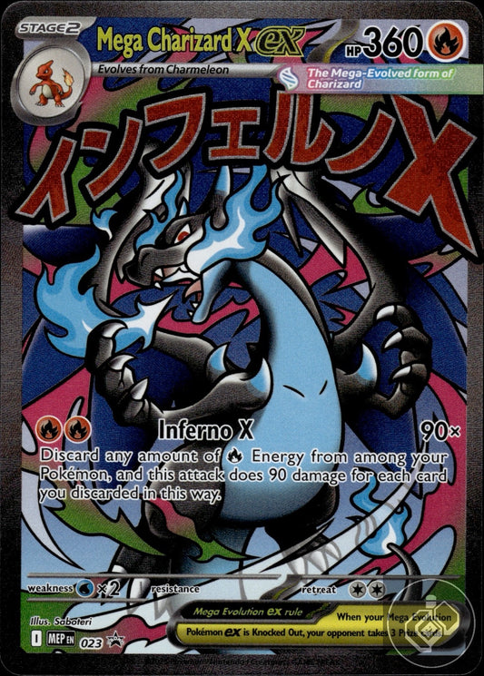 Mega Charizard X ex 023 Holo Promo ME: Mega Evolution Promo Pokemon