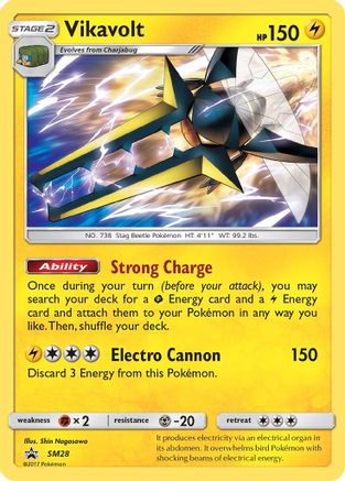 Vikavolt - SM28 Holo Promo Sun & Moon Promo Pokemon