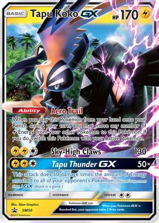 Tapu Koko GX - SM50 Holo Promo Sun & Moon Promo Pokemon