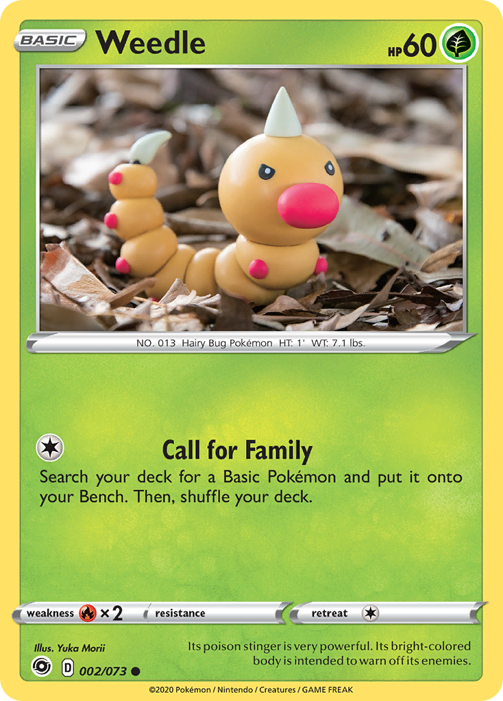Weedle 002/073 Common Champion's Path Pokemon
