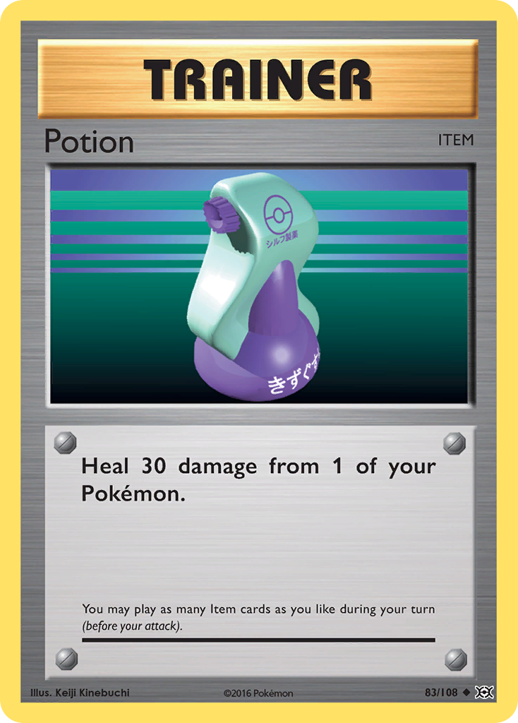 Potion 83/108 Uncommon Evolutions Pokemon Reverse Holo