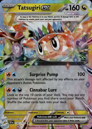Tatsugiri ex 142/191 Double Rare Surging Sparks Pokemon