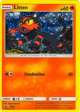 Litten (General Mills Promo) SM02 Holo Miscellaneous Cards & Products Pokemon