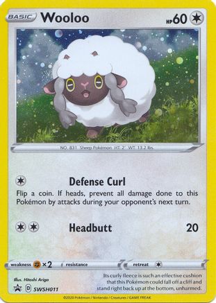 Wooloo SWSH011 Holo Promo Sword & Shield Promo Pokemon Holo