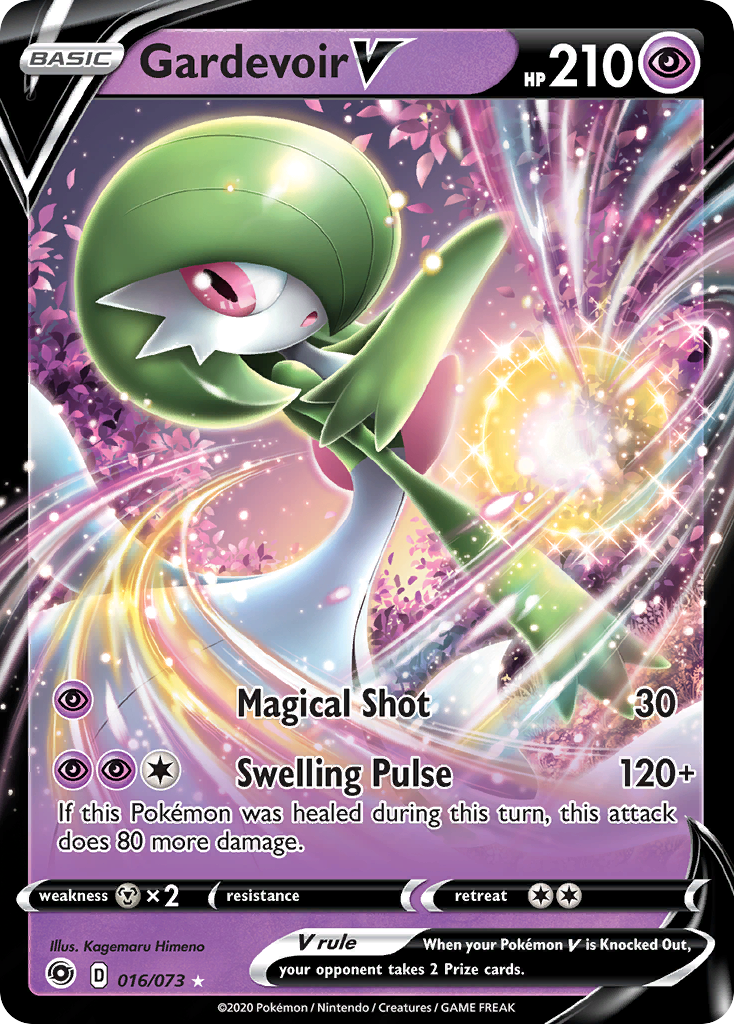 Gardevoir V 016/073 Holo V Rare Champion's Path Pokemon