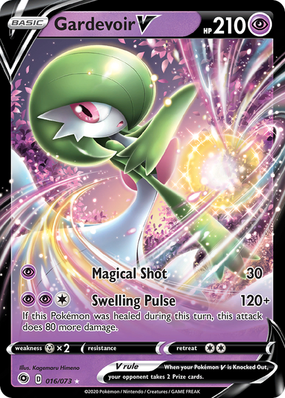 Gardevoir V 016/073 Holo V Rare Champion's Path Pokemon
