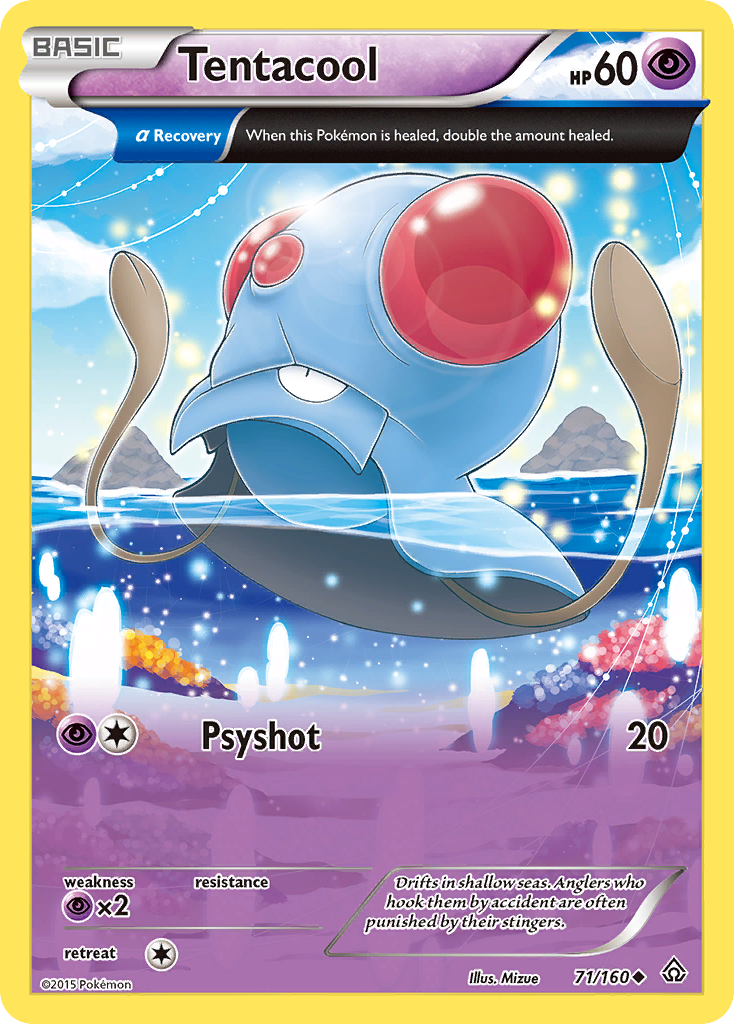 Tentacool 71/160 Uncommon Primal Clash Pokemon