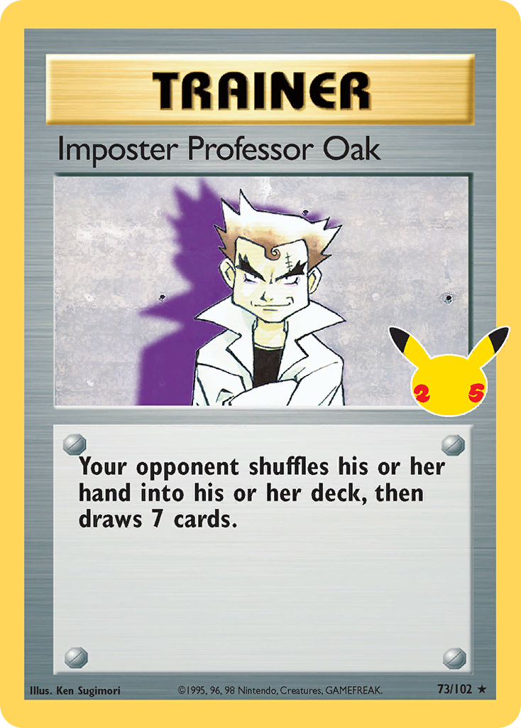 Imposter Professor Oak 73/102 Celebrations: Classic Collection Pokemon