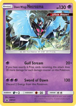 Dawn Wings Necrozma - SM123 Holo Promo Sun & Moon Promo Pokemon