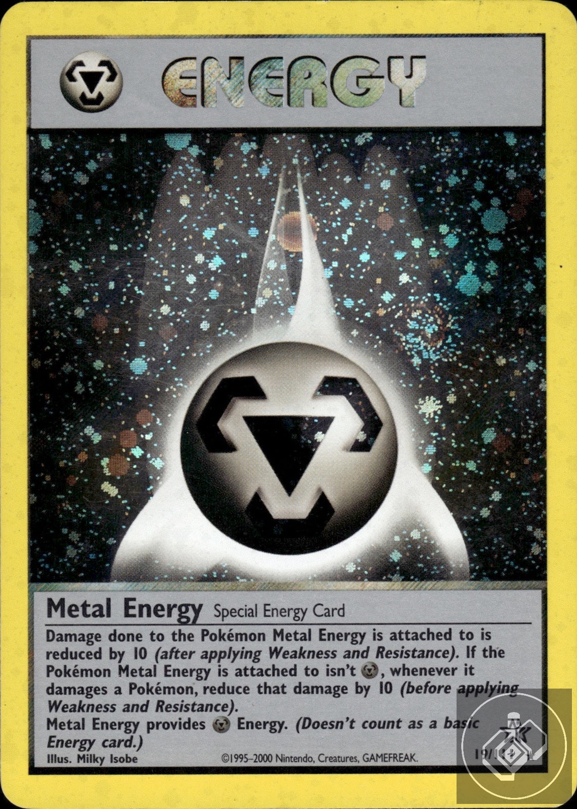 Metal Energy 19/111 Holo Rare Neo Genesis Pokemon Unlimited Holo