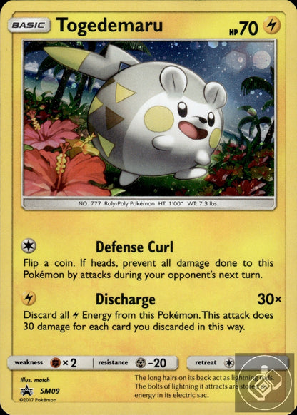 Togedemaru - SM09 Holo Promo Sun & Moon Promo Pokemon Holo