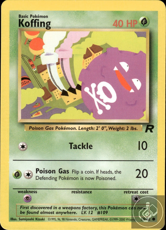 Koffing 58/82 Common Team Rocket Pokemon Unlimited
