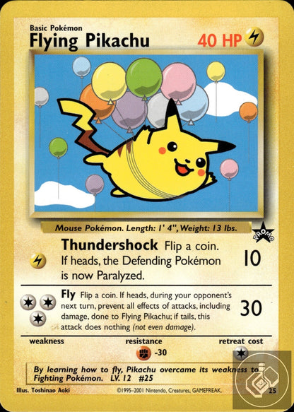 Flying Pikachu 25 Promo Wizards Black Star Promos Pokemon