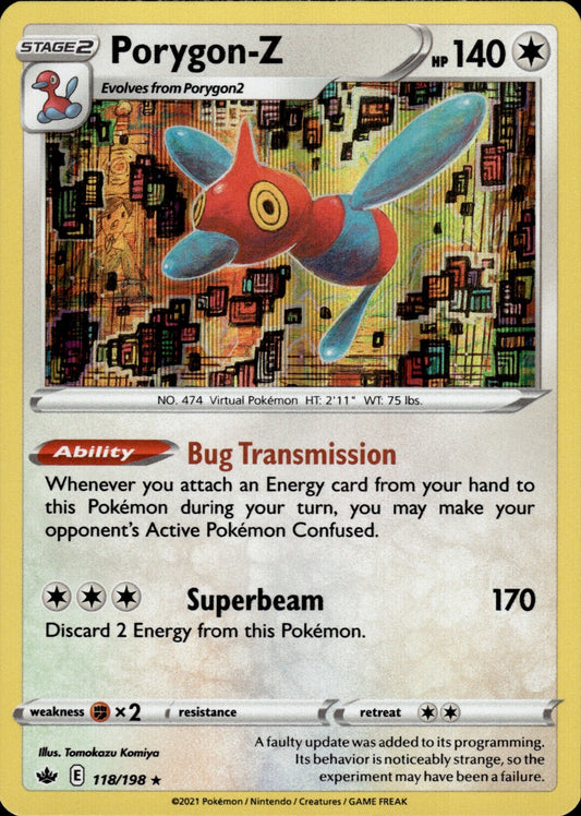 Porygon-Z 118/198 Holo Rare Chilling Reign Pokemon