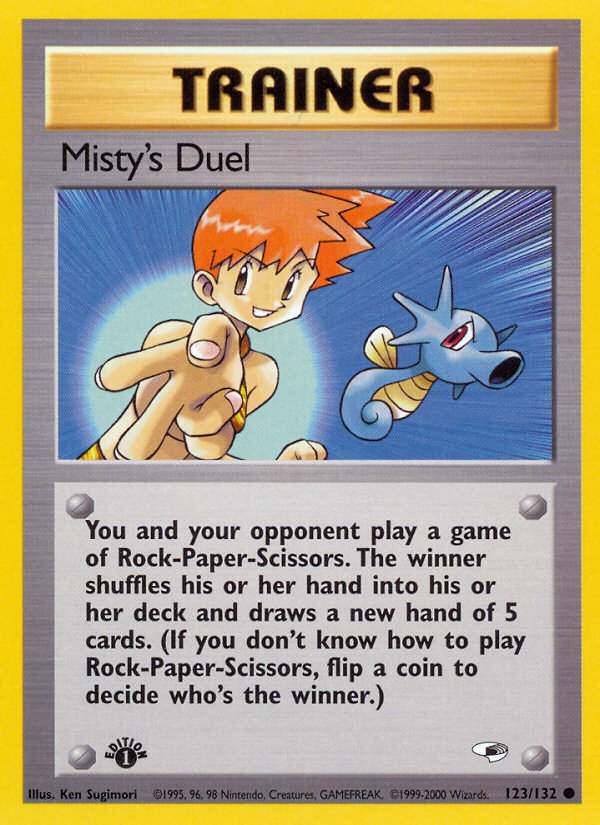 Misty's Duel 123/132 Common Gym Heroes Pokemon Unlimited