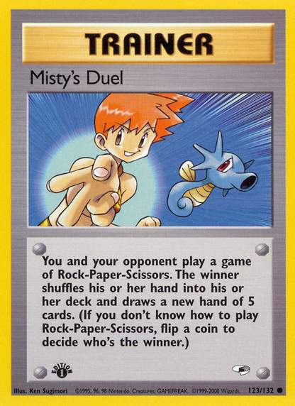 Misty's Duel 123/132 Common Gym Heroes Pokemon Unlimited